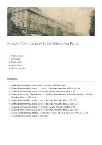 Mieszkańcy miasta w Lalce Bolesława Prusa