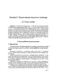 Rozdział I. Wprowadzenie do prawa cywilnego