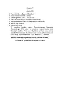 KLASA IV Język polski