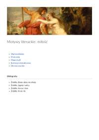 Motywy literackie: miłość