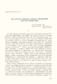 jak kochać dziecko czyli o pisarstwie janusza korczaka