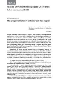 Kilka uwag o intermediach w kontekście teorii Dicka Higginsa