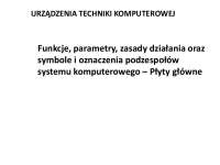 URZĄDZENIA TECHNIKI KOMPUTEROWEJ