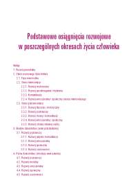 Podstawowe osiągnięcia rozwojowe w poszczególnych ...