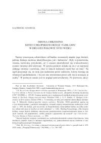 imiona chrzestne dzieci chłopskich okolic fajsławic w drugiej ...