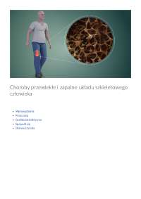 Choroby przewlekłe i zapalne układu szkieletowego człowieka