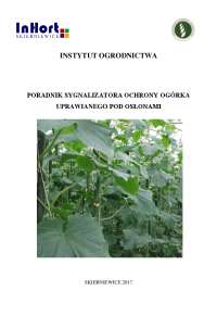 Poradnik sygnalizatora ochrony ogórka uprawianego pod ...