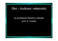 Oko – budowa i własności