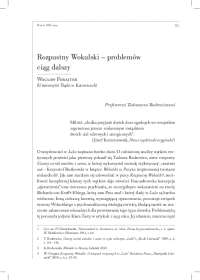 Rozpustny Wokulski – problemów ciąg dalszy