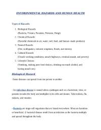 About Biological Hazards