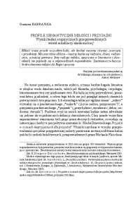 profile semantyczne miłości i przyjaźni