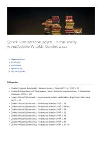 obraz szkoły w Ferdydurke Witolda Gombrowicza