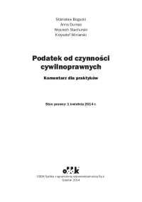 Podatek od czynności cywilnoprawnych