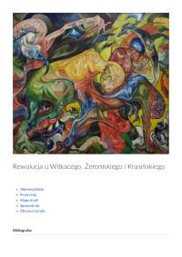 Rewolucja u Witkacego, Żeromskiego i Krasińskiego
