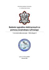 Badanie sygnałów elektrycznych za pomocą oscyloskopu ...