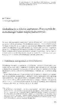 Globalizacja aróinice kuituro,ve. Przyczynek do metodologii ...