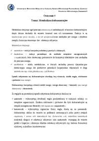 Ćwiczenie 5 Temat: Metabolizm drobnoustrojów