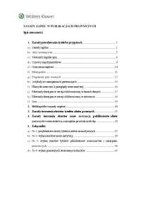 ZASADY ZAPISU W PUBLIKACJACH PRAWNICZYCH