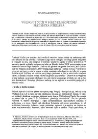 WOLNOŚĆ I DUCH W POEZJI FILOZOFICZNEJ FRYDERYKA ...
