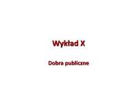 Dobra publiczne