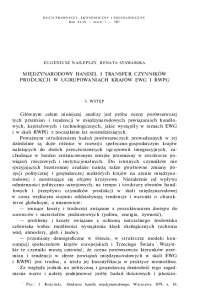 międzynarodowy handel i transfer czynników produkcji w ...