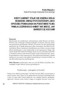 KIEDY GABINET STAJE SIĘ KINEM A SESJA SEANSEM ...