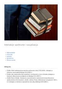 Interakcje społeczne i socjalizacja