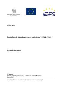 Posługiwanie się dokumentacją techniczną 723[04].O1.02