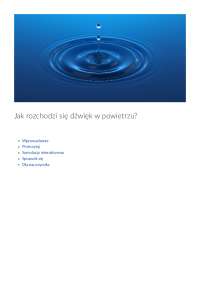 Jak rozchodzi się dźwięk w powietrzu?