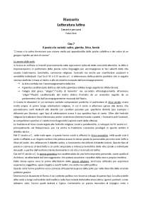 Riassunto "Letteratura latina generi e percorsi" di Fabio Stok (cap.7-9)