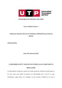 Tarea académica 2 ciudadanía y reflexión ética