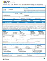 Solicitud de afiliación a canales de pago del Banco de Venezuela