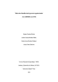 Taller sobre identificación de procesos