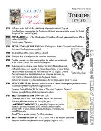 Timeline: America: 1810-1860
