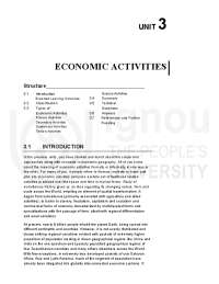 ECONOMIC ACTIVITIES