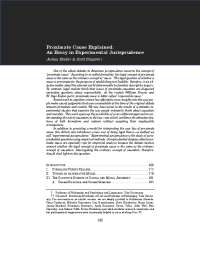 Proximate Cause Explained: An Essay in Experimental ...