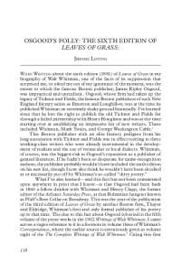 THE SIXTH EDITION OF LEAVES OF GRASS