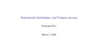 Exponential distribution and Poisson process