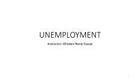 UNEMPLOYMENT