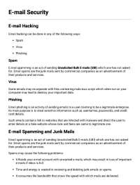 Email Security | Web Development