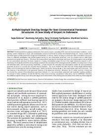 Airfield Asphalt Overlay Design for Non-Conventional Pavement
Structures: