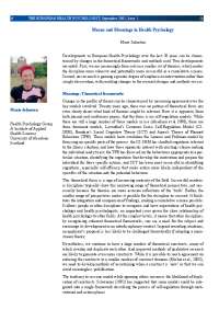 Means and Meanings in Health Psychology