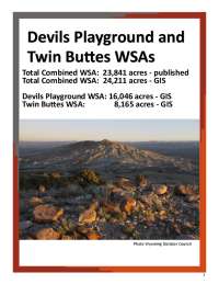 Devils Playground and Twin Buttes WSAs