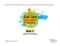 Module 10 Alcohol and Drugs | SAAQ