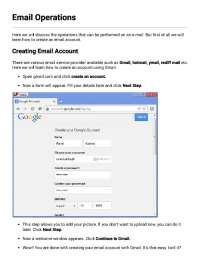 Email Operations | Web Development
