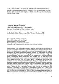 'Blessed are the forgetful' The Ethics of Memory Deletion in ...