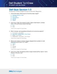 Dell Quiz Section 1-3