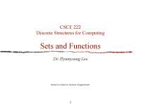 Sets and Functions