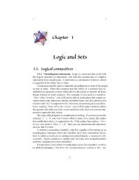 Logic and Sets