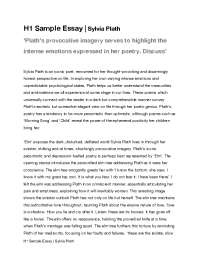 H1 Sample Essay | Sylvia Plath